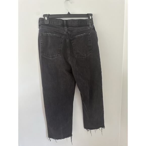 Abercrombie & Fitch Jeans Women 30/10 Curve Dad High Rise Black Denim Capsule - Picture 7 of 7